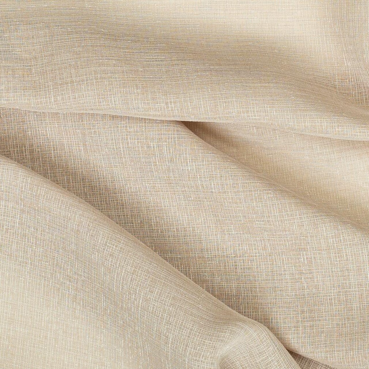 Natural Linen Look Sheer Upholstery Fabric by The Yard - SKU: Marissa Desert